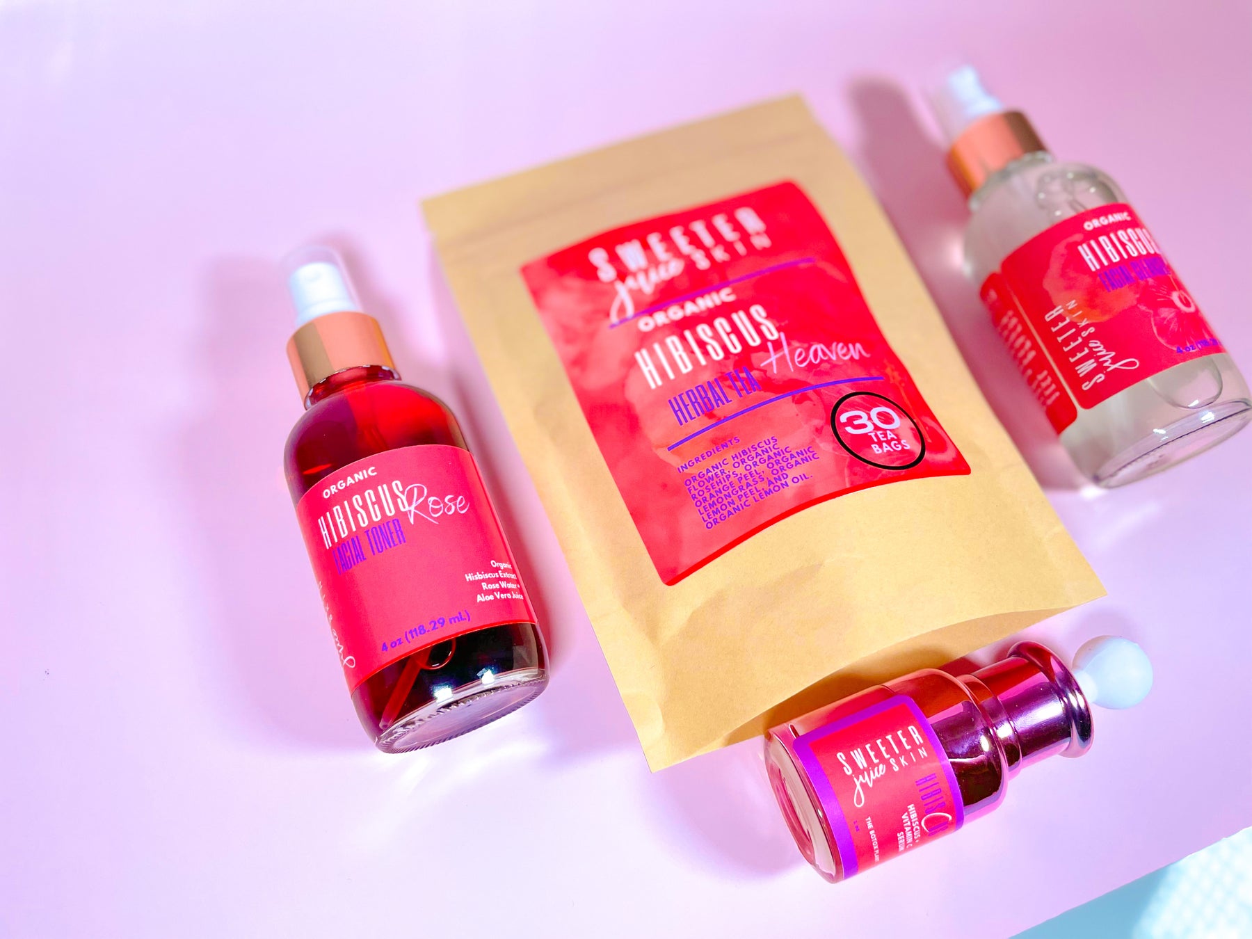 Hibiscus inner + outer beauty system by Sweeter Juice Skin