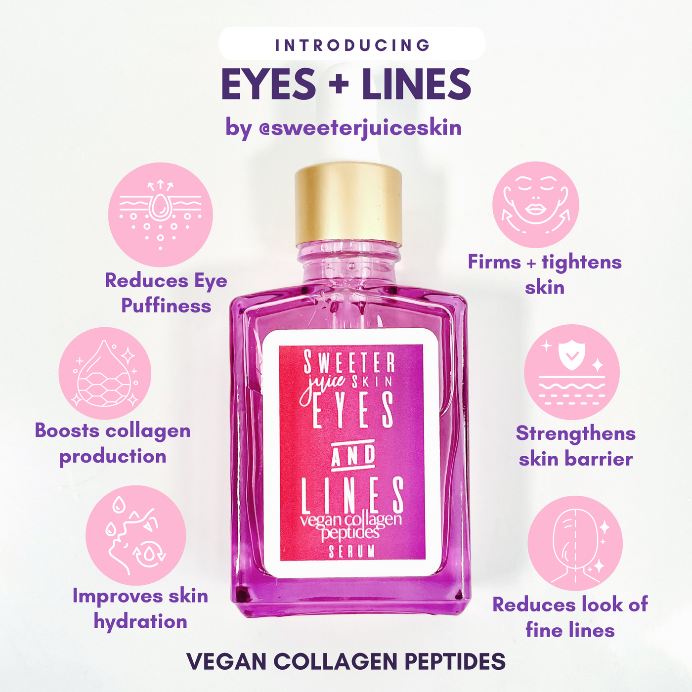 Eyes + Lines | Vegan Collagen Peptides Serum