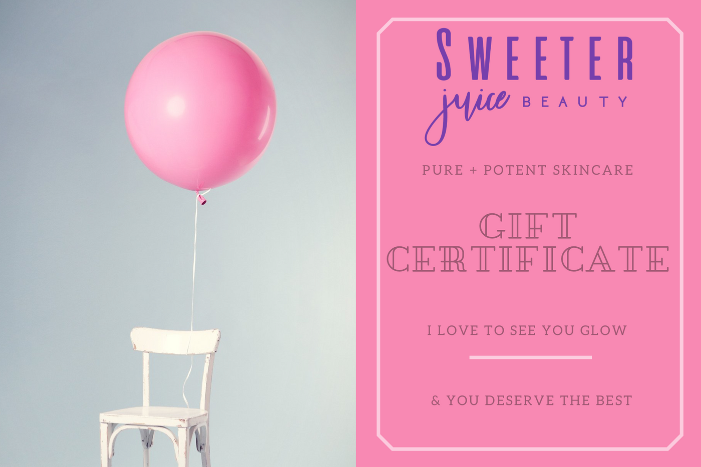 Sweeter Juice Beauty Gift Card - Sweeter Juice Beauty