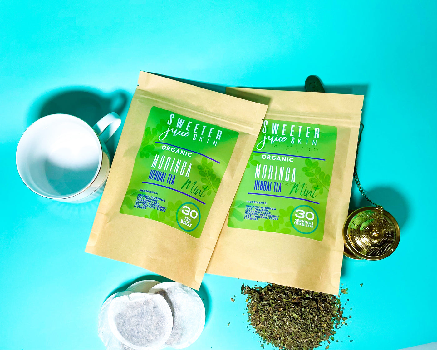 Moringa Miracle Mint Herbal Tea - Sweeter Juice Skin